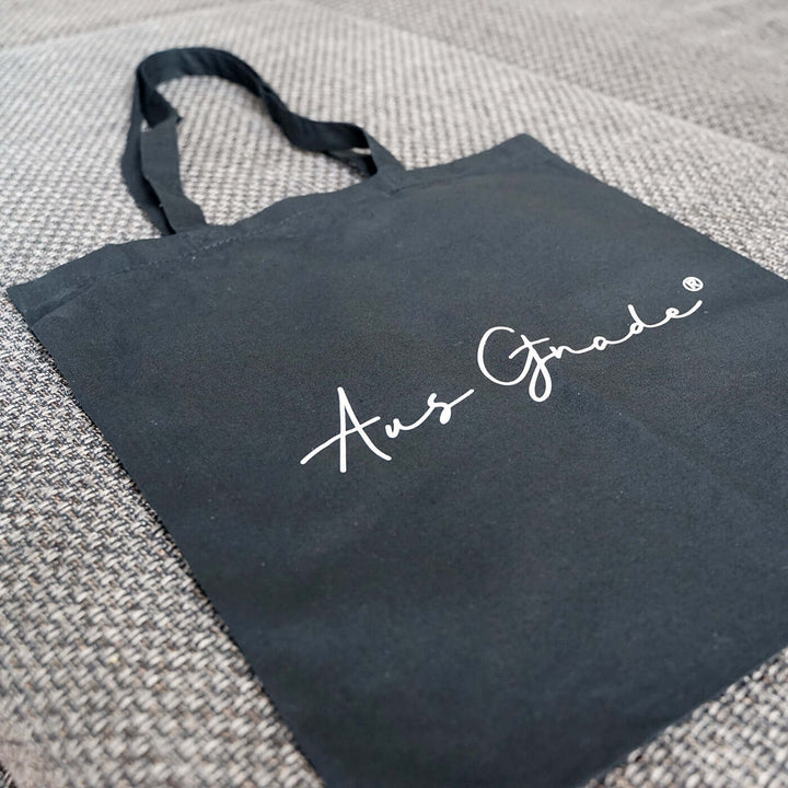 Tasche "Aus Gnade" · Baumwolle · Schwarz – Aus Gnade