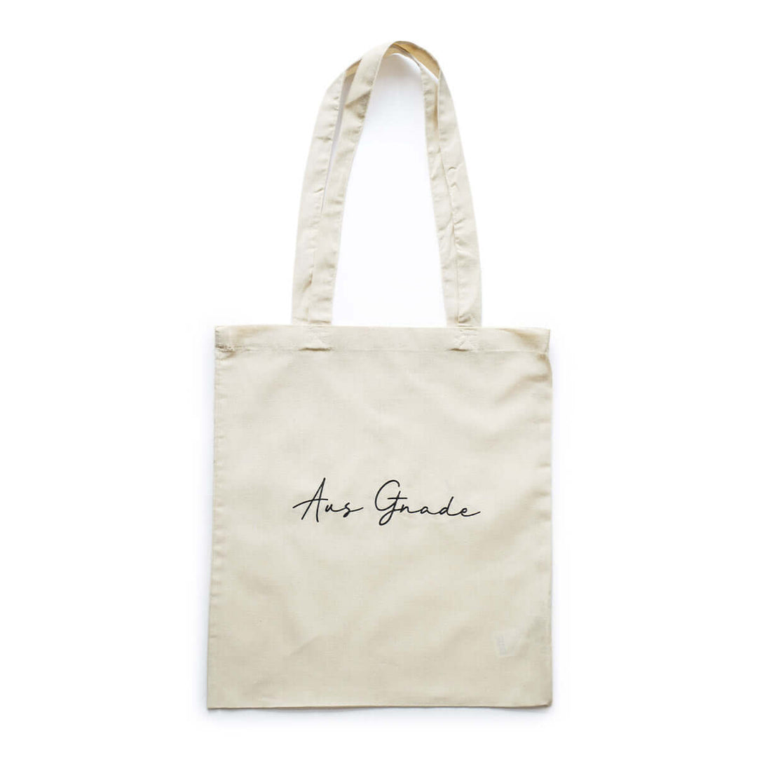 Tasche "Aus Gnade" · Bio-Baumwolle · Natur – Aus Gnade