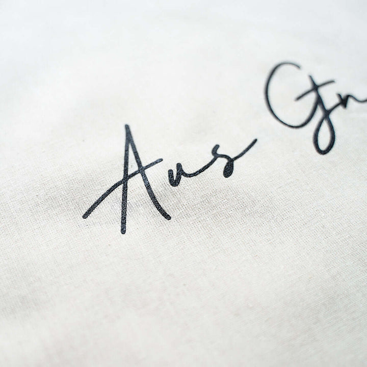 Tasche "Aus Gnade" · Bio-Baumwolle · Natur – Aus Gnade