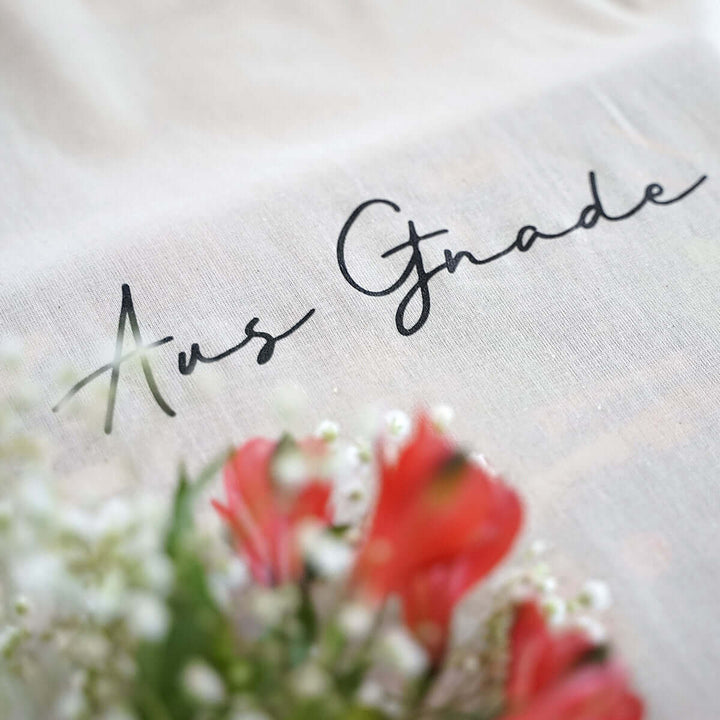 Tasche "Aus Gnade" · Bio-Baumwolle · Natur – Aus Gnade