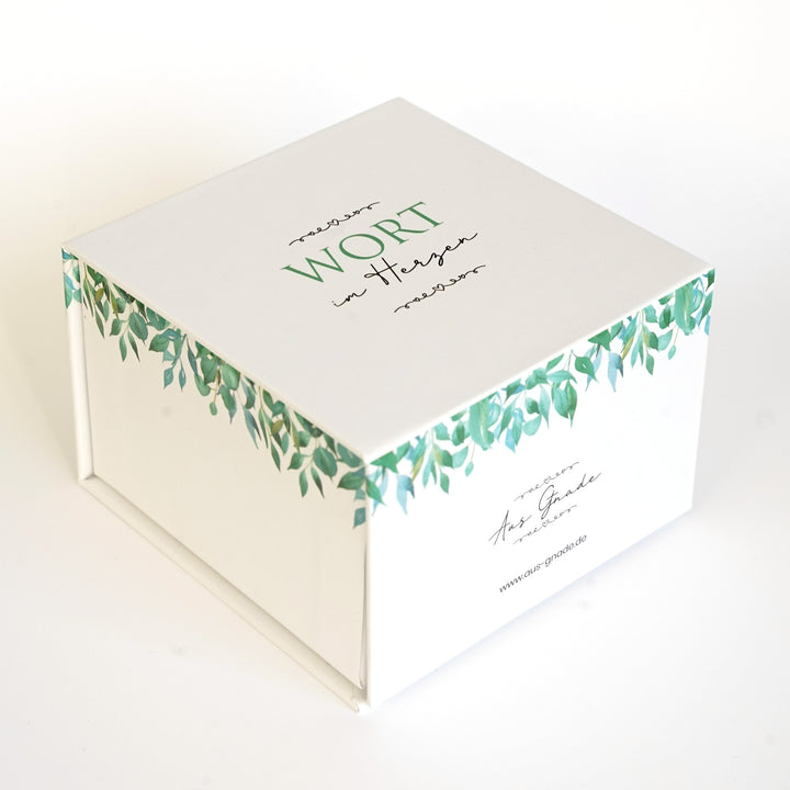 Wort im Herzen · Basis-Set + Aufbewahrungsbox · Bibelverse – Aus Gnade