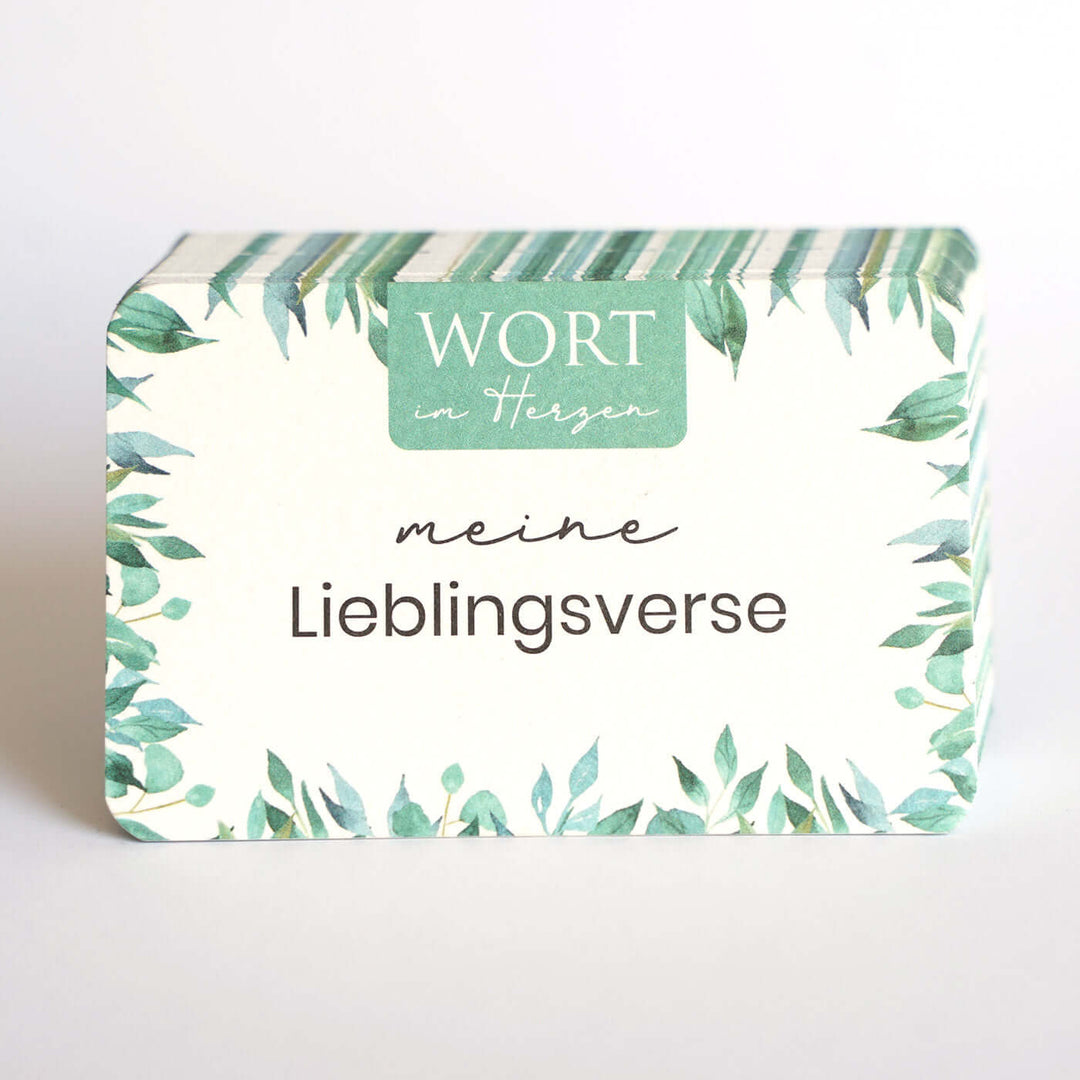 Wort im Herzen "Meine Lieblingsverse" · 48 Lernkarten · Blanko & Beschreibbar – Aus Gnade
