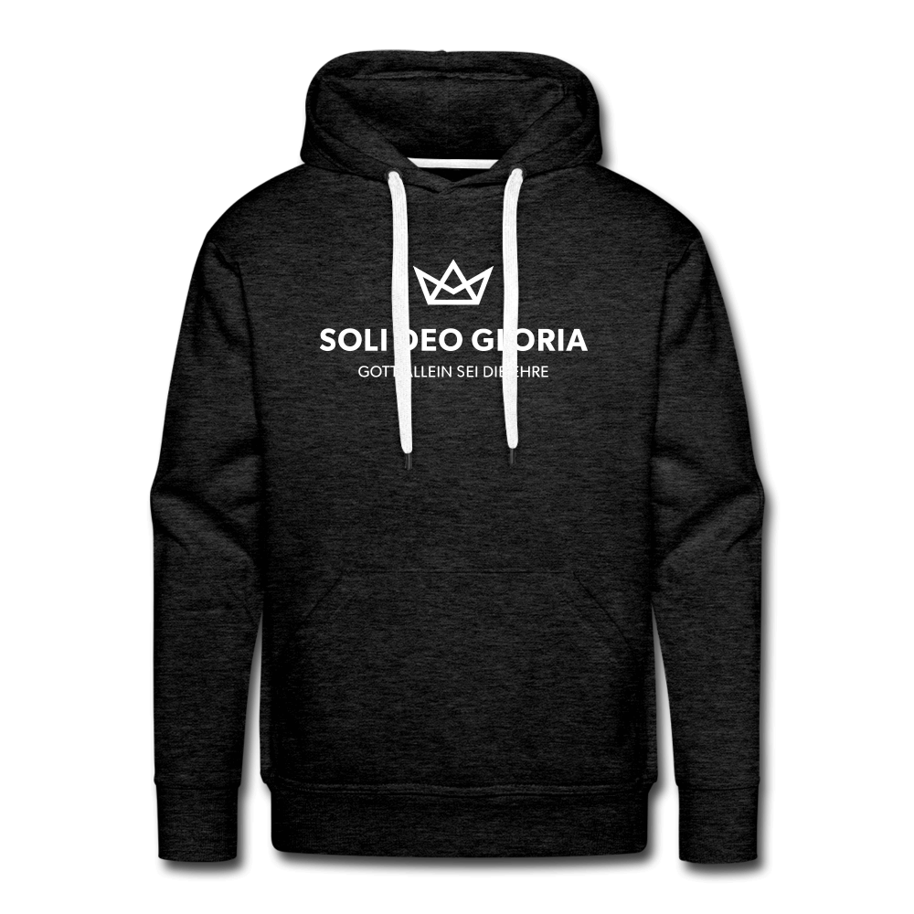 Christlicher Premium Hoodie "Soli Deo Gloria" · für Männer – Aus Gnade