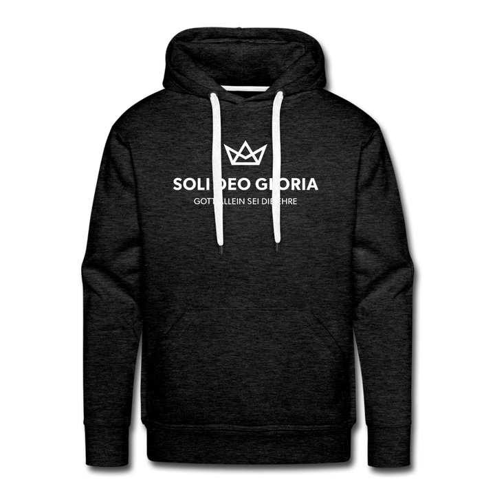 Christlicher Premium Hoodie "Soli Deo Gloria" · für Männer – Aus Gnade