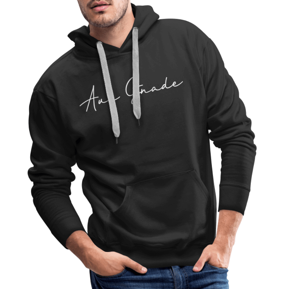 Christlicher Premium Hoodie "Aus Gnade" · für Männer – Aus Gnade