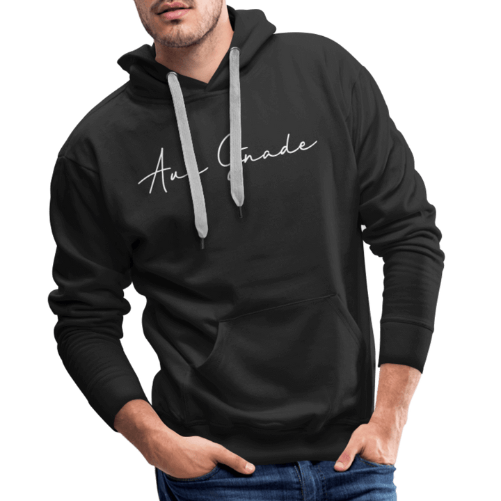 Christlicher Premium Hoodie "Aus Gnade" · für Männer – Aus Gnade