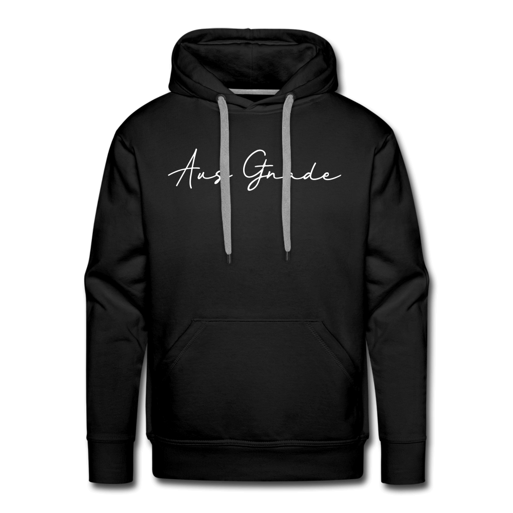 Christlicher Premium Hoodie "Aus Gnade" · für Männer – Aus Gnade