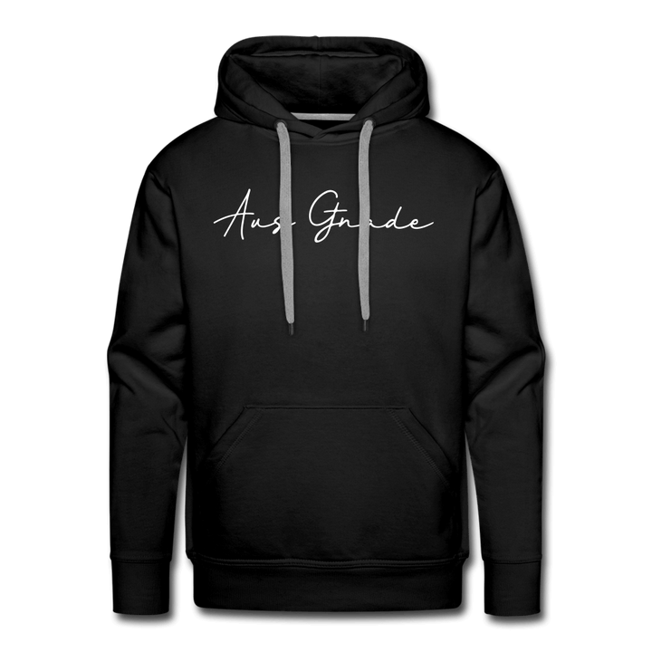 Christlicher Premium Hoodie "Aus Gnade" · für Männer – Aus Gnade