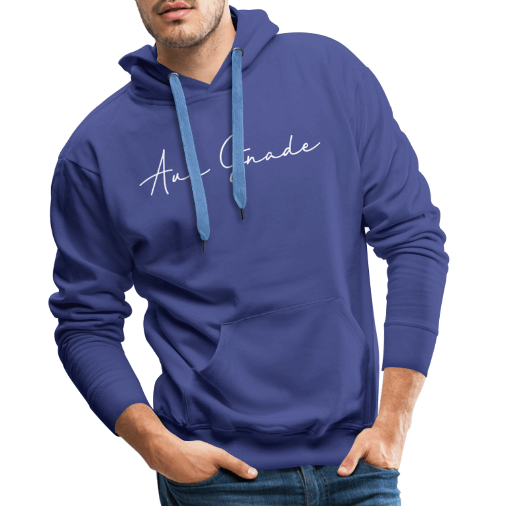 Christlicher Premium Hoodie "Aus Gnade" · für Männer – Aus Gnade