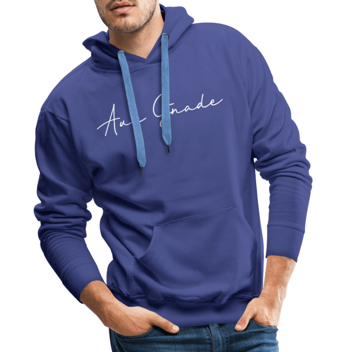 Christlicher Premium Hoodie "Aus Gnade" · für Männer – Aus Gnade