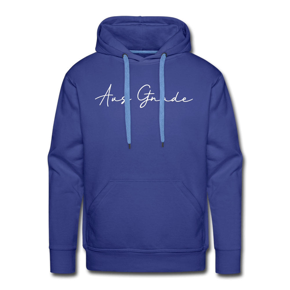Christlicher Premium Hoodie "Aus Gnade" · für Männer – Aus Gnade