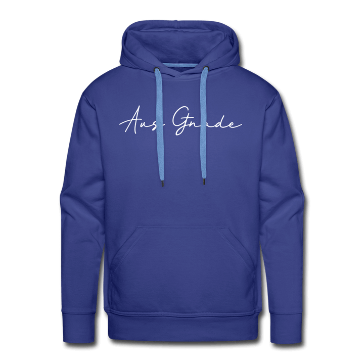 Christlicher Premium Hoodie "Aus Gnade" · für Männer – Aus Gnade