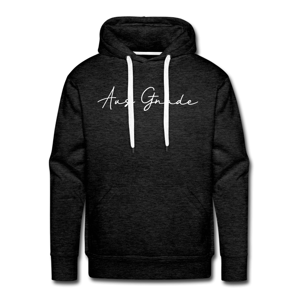 Christlicher Premium Hoodie "Aus Gnade" · für Männer – Aus Gnade