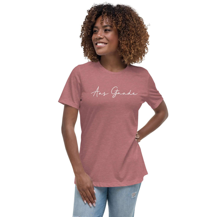 Lockeres Damen-T-Shirt "Aus Gnade" – Aus Gnade